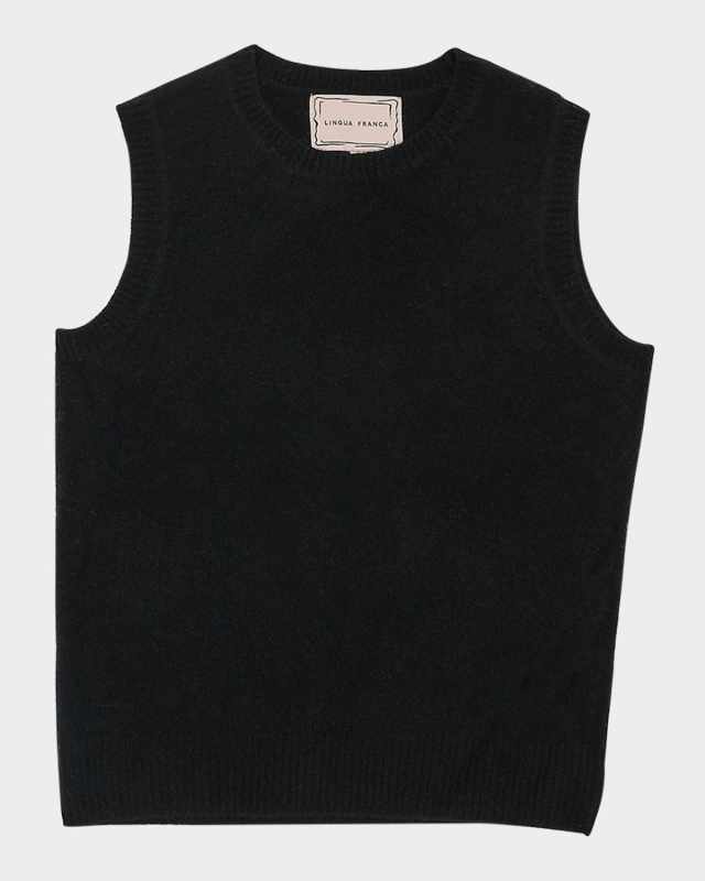 Crewneck Brushed Wool Vest